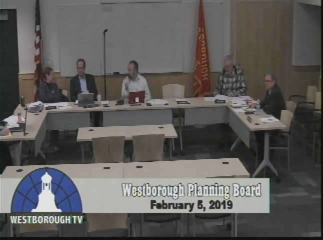 Thumbnail image for Westborough Planning Board meeting 5February2019