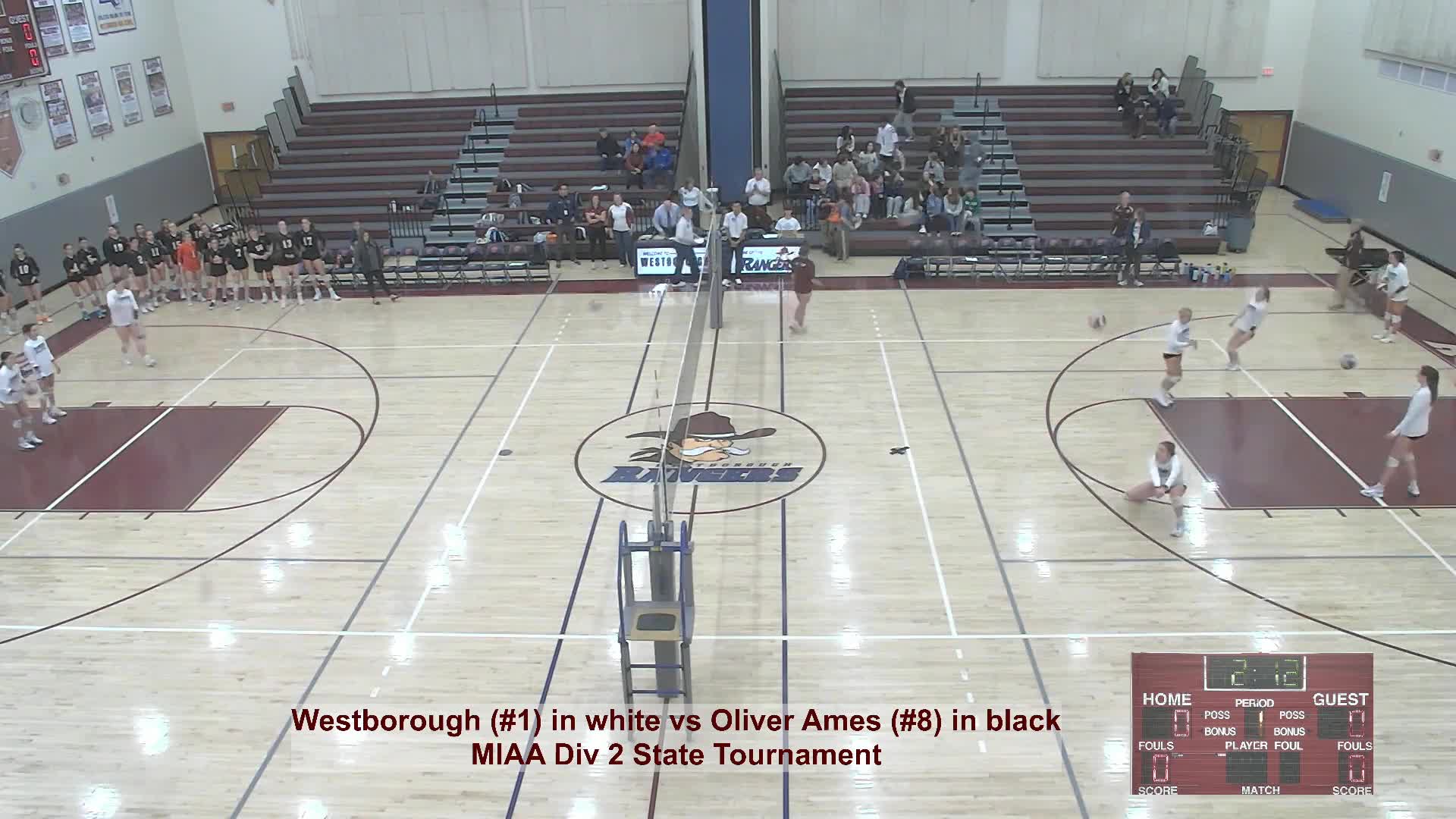 Thumbnail image for MIAA Tournament - Div 2 Volleyball: Westborough vs Oliver Ames High School - 11/11/2023