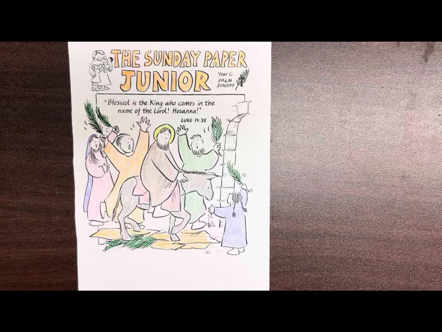 Thumbnail image for St. Stephen's Episcopal Church Virtual Sunday School - Palm Sunday - April 13, 2025