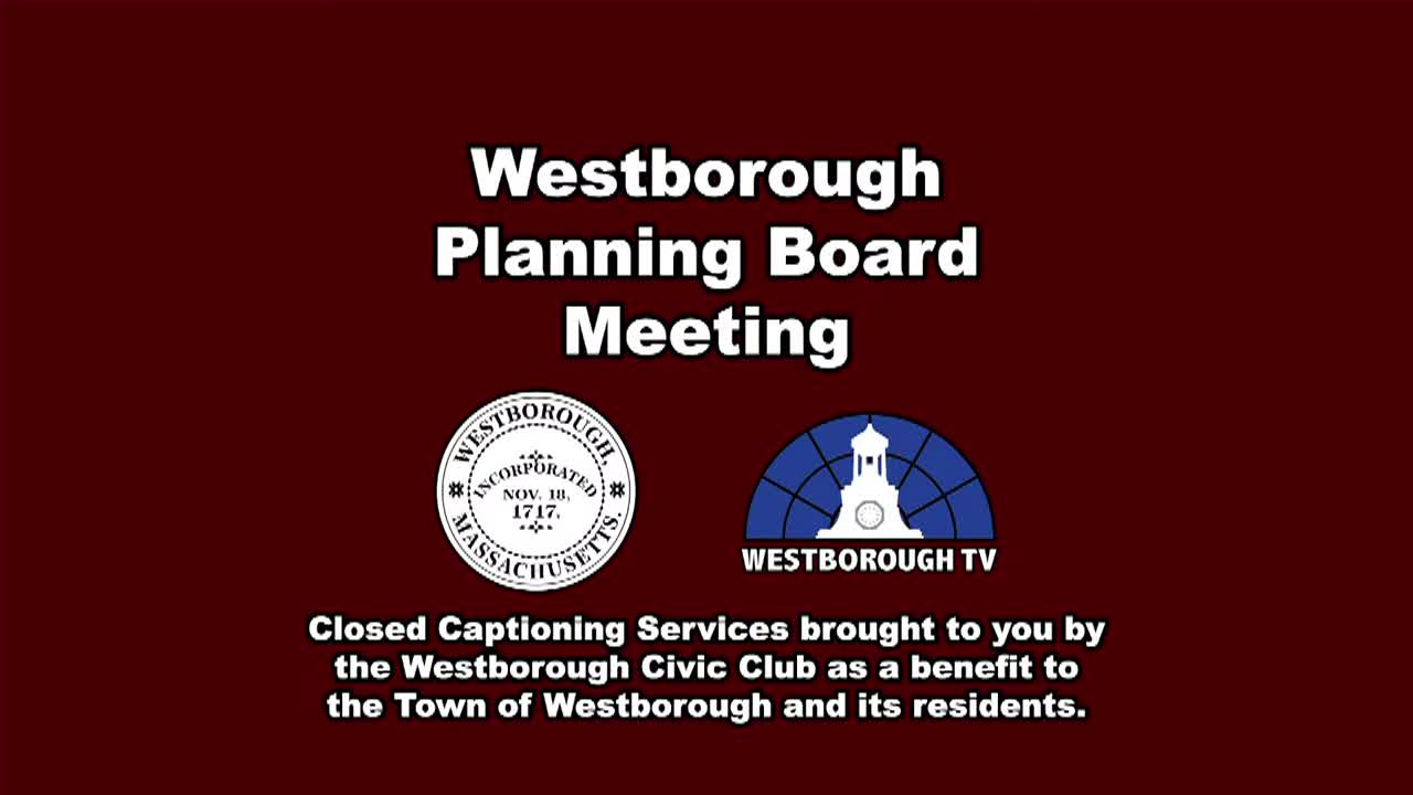 Westborough Planning Board Meeting - October 7, 2025