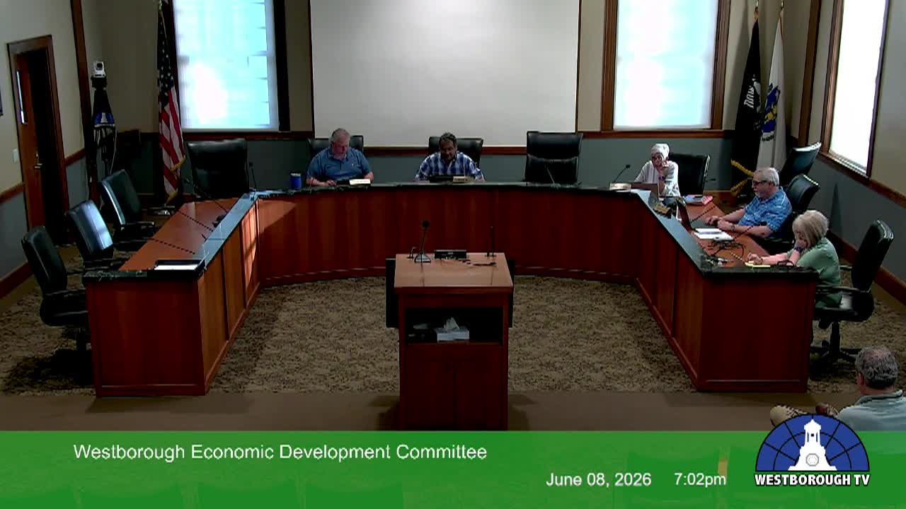 Westborough Advisory Finance Committee Meeting -  June 8, 2026
